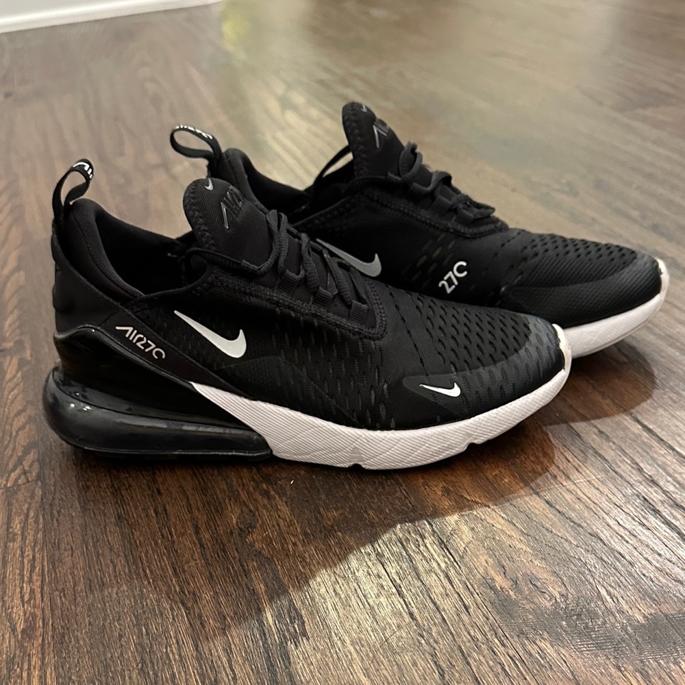 Nike Air Max 270 Black and White Athletic Shoes